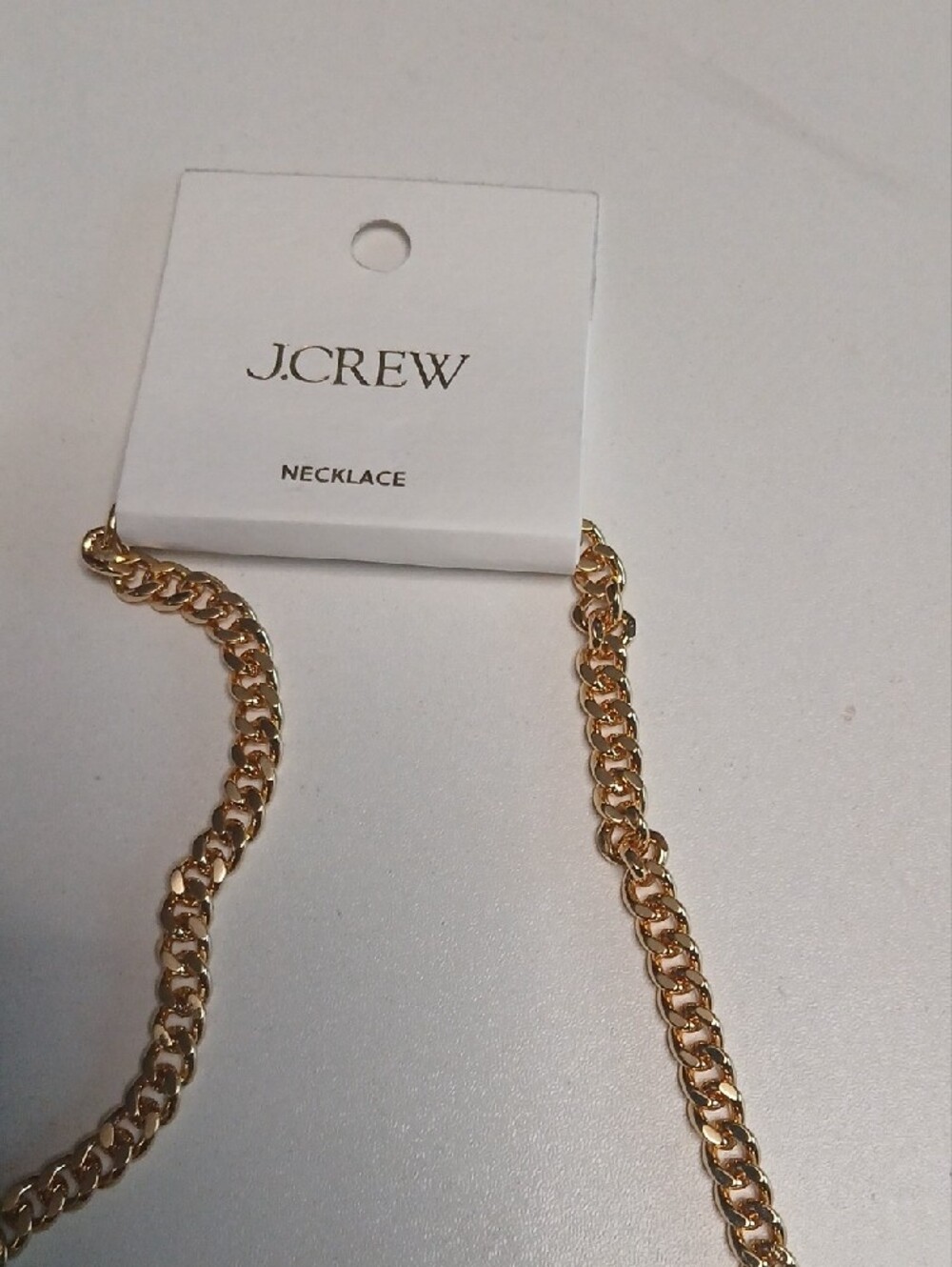 J. Crew Gold Charm Pendant Necklace with Blue Accent - Picture 3 of 4